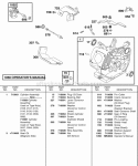 Cylinder Oil Sensor Diagram and Parts List for  Briggs and Stratton Engine